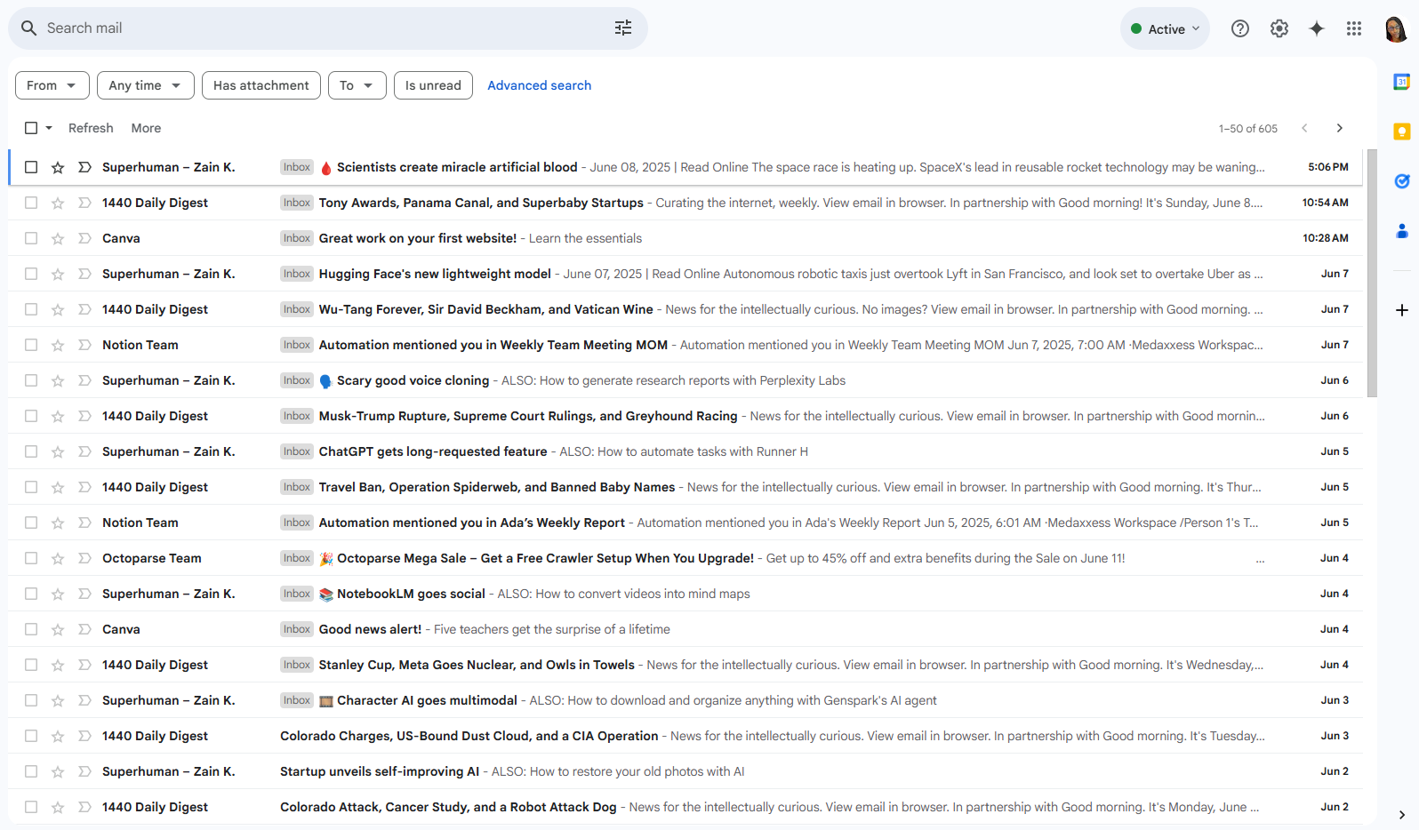 Email Management Before